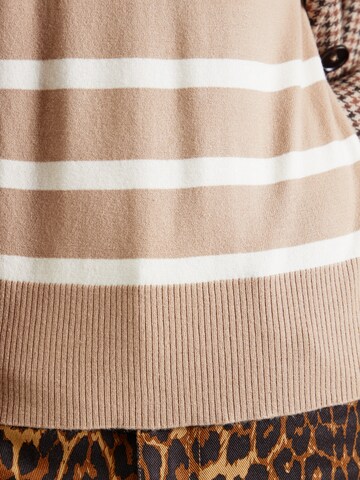 PIECES Sweater 'PCSIA' in Beige