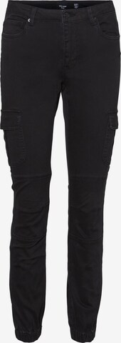 Slimfit Jeans cargo 'IVY' di VERO MODA in nero: frontale