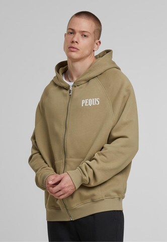Pequs Sweat jacket in Green: front
