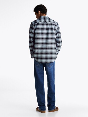 Tommy Jeans Regular fit Button Up Shirt in Blue
