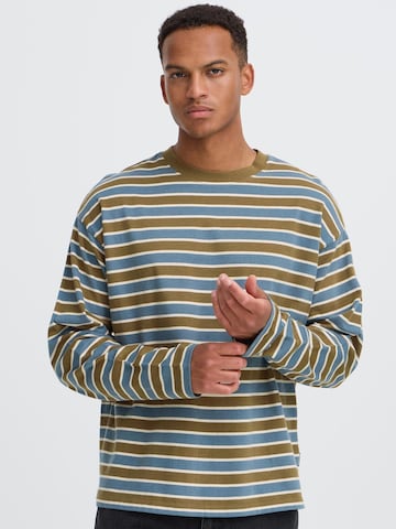 BLEND - Sudadera 'BHKhalid Striped' en azul: frente