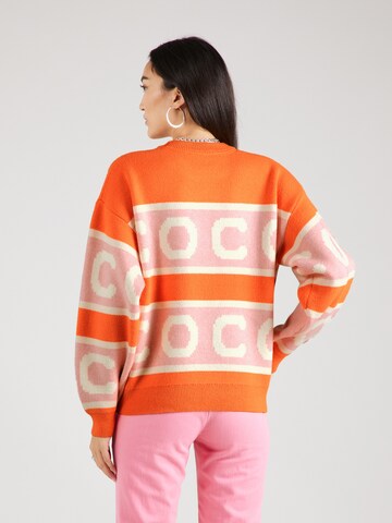 Pull-over 'Row' co'couture en orange