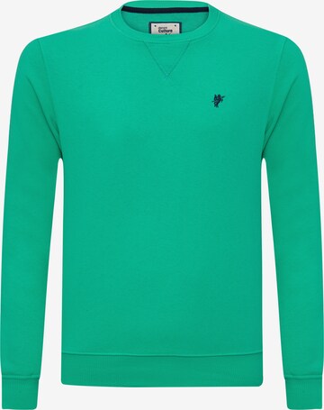 DENIM CULTURE - Sweatshirt 'Nicholas' em verde: frente