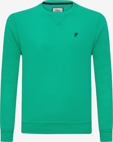 DENIM CULTURE - Sweatshirt 'Nicholas' em verde: frente