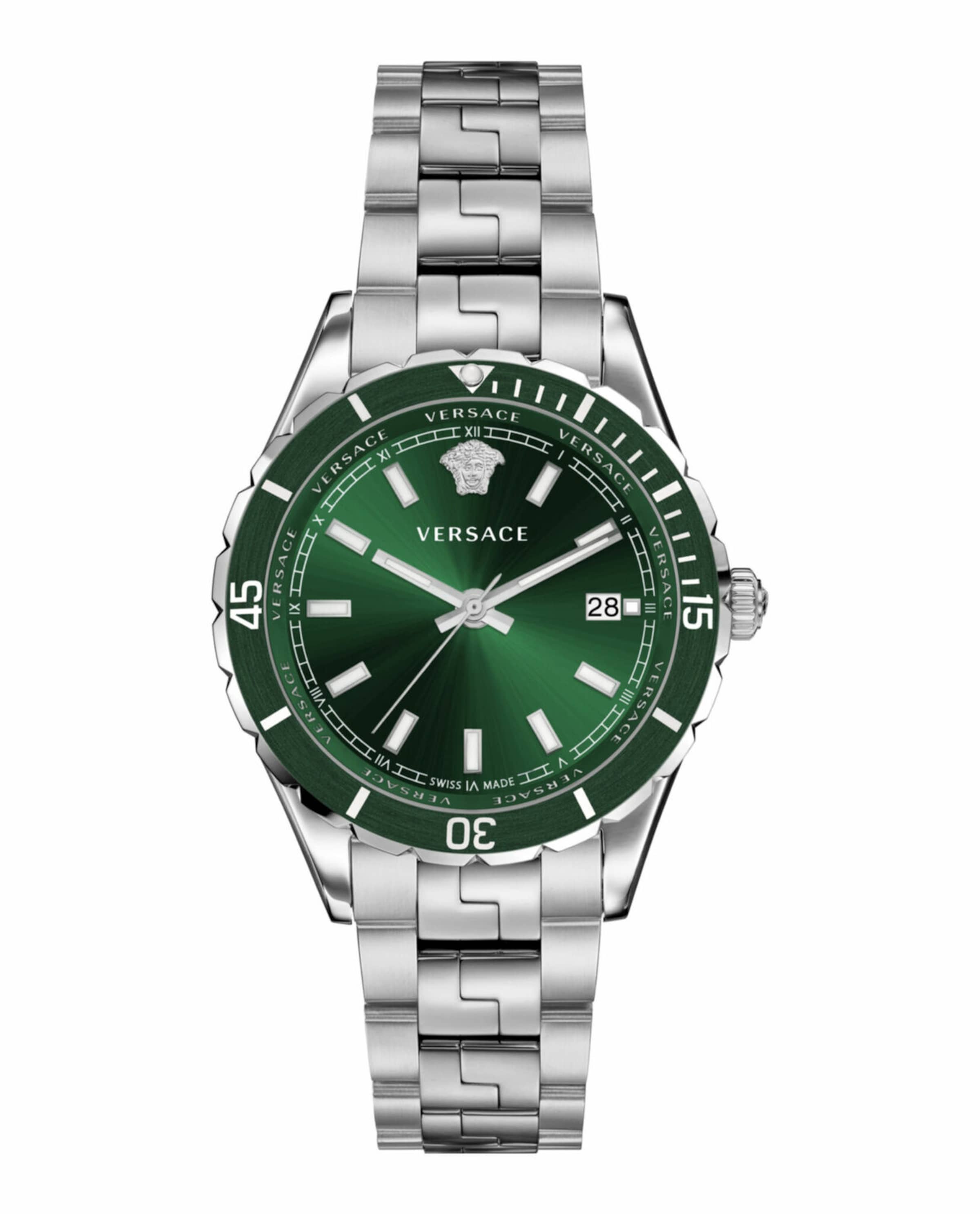 VERSACE Analog Watch in Dark green / Silver, Item view