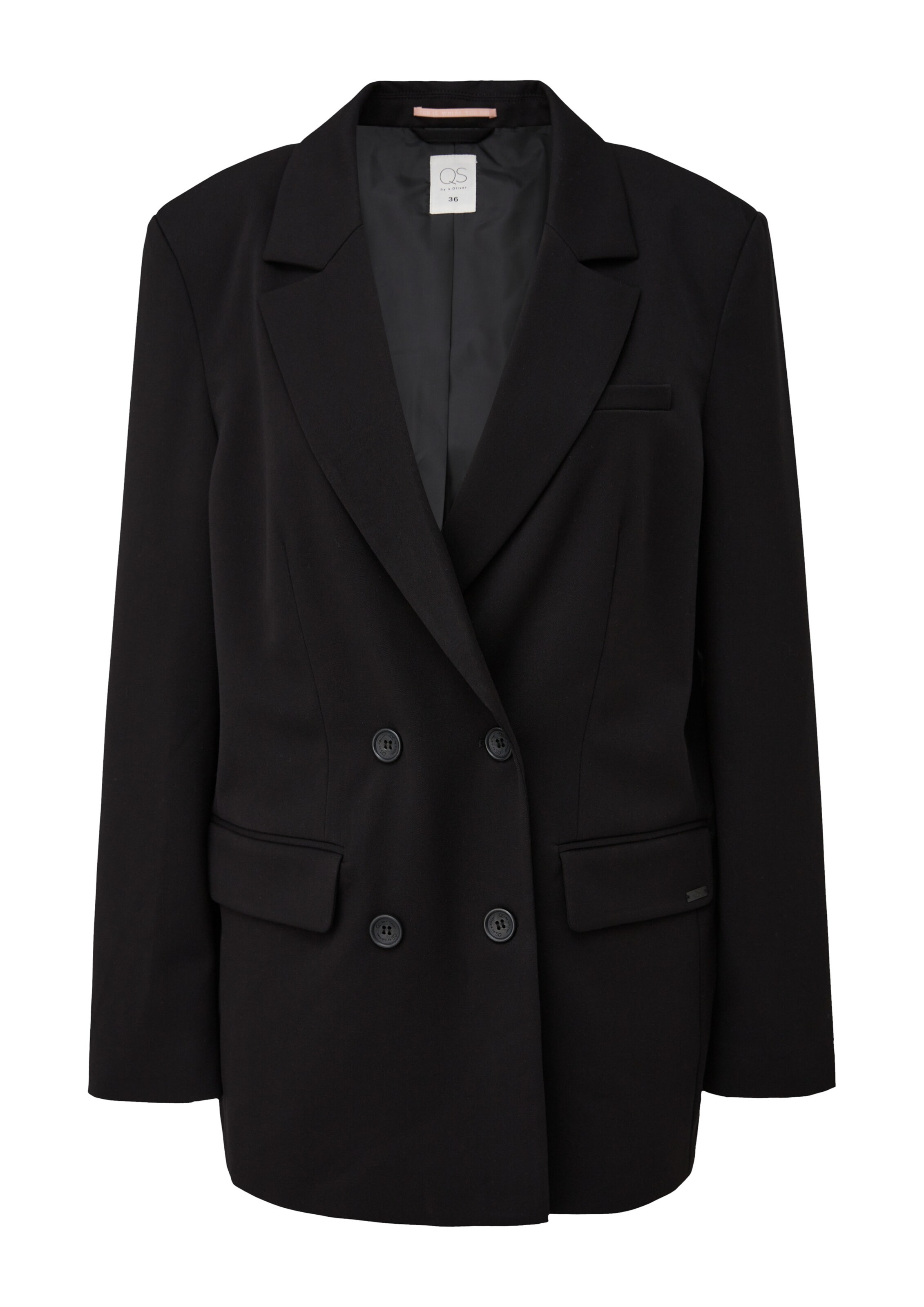 Blazer QS en noir : devant