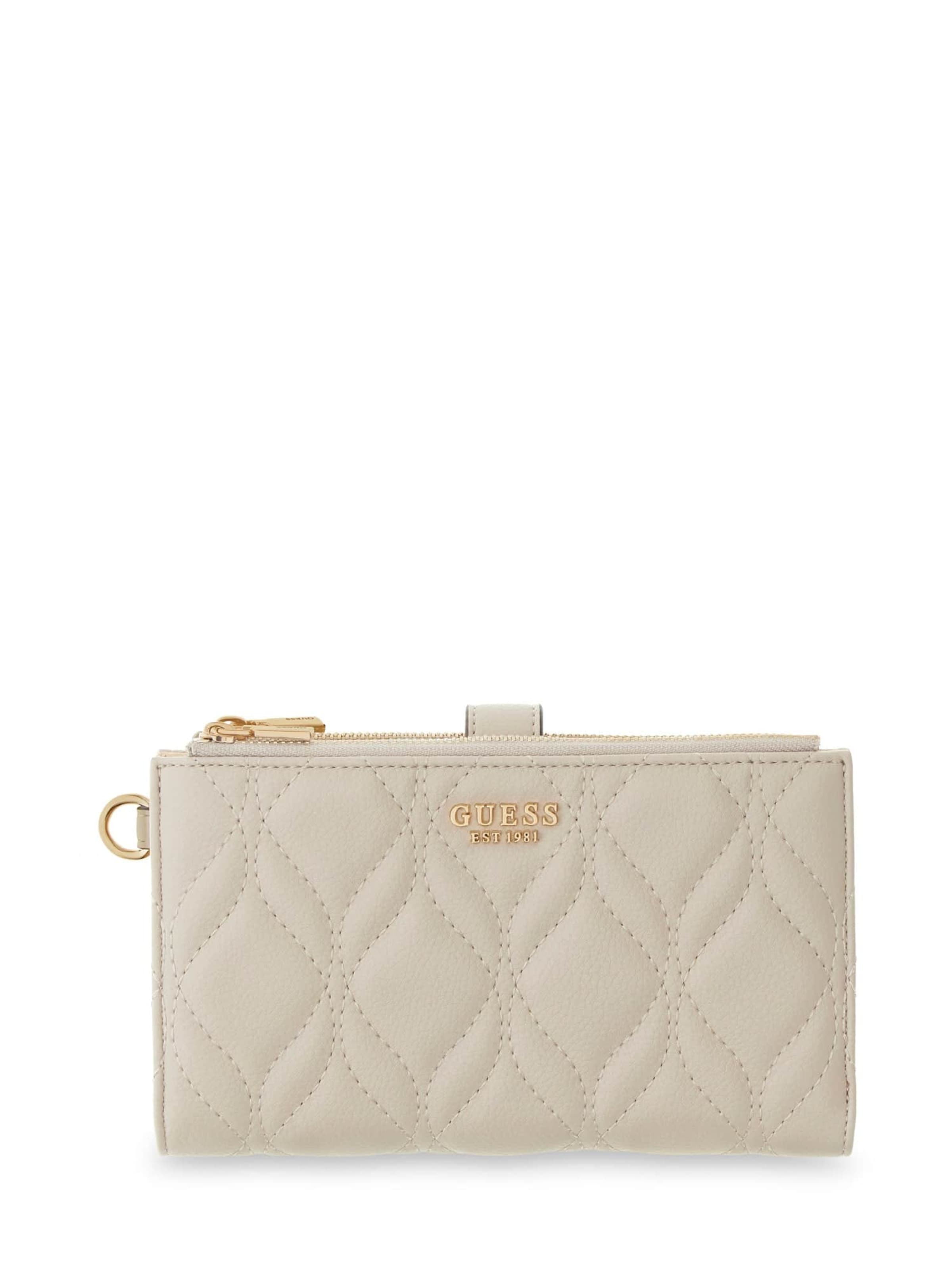GUESS Wallet 'Maxine' in Beige: front