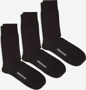 DillySocks Socks in Black: front