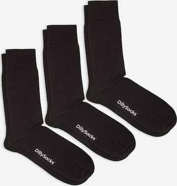 Chaussettes DillySocks en noir : devant