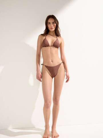 CALZEDONIA Triangel Bikinitop in Braun