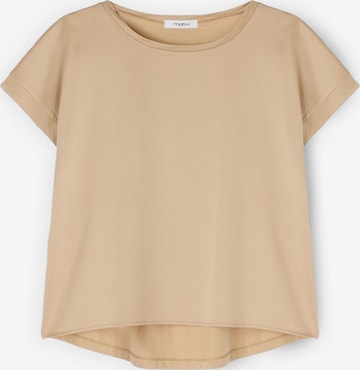 T-shirt MOTIVI en beige : devant