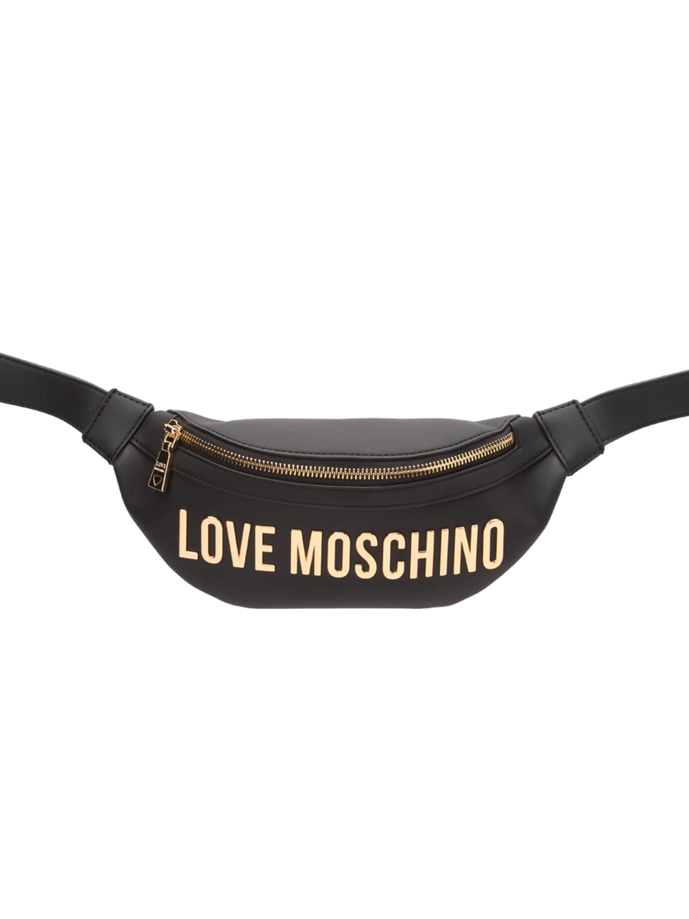 Love Moschino - Bolsa de cintura em preto: frente