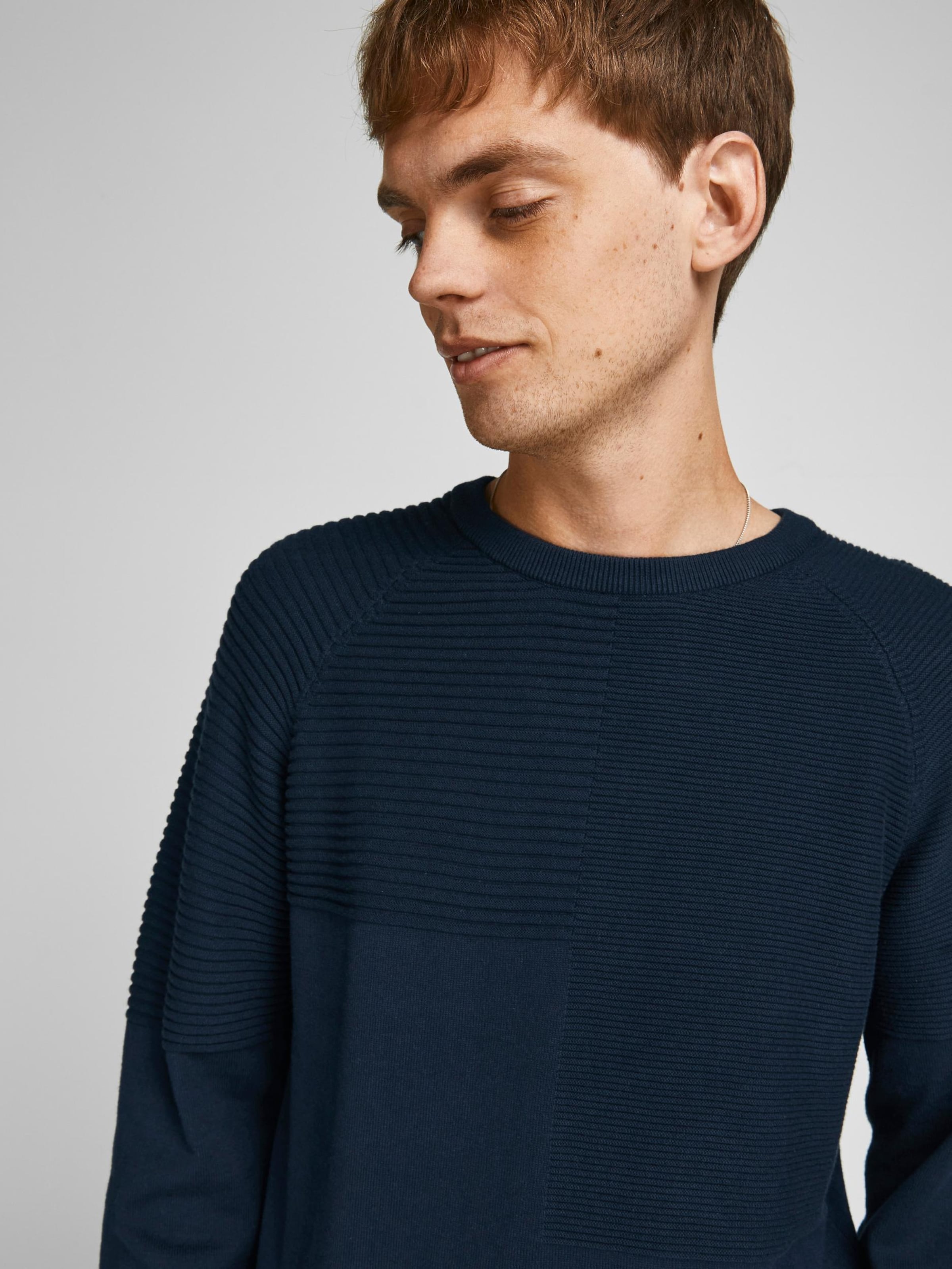 Männer Pullover & Strick JACK & JONES Pullover 'Seth' in Nachtblau - PM45938 Männer Pullover & Strick JACK & JONES Pullover 'Seth' in Nachtblau - PM45938
