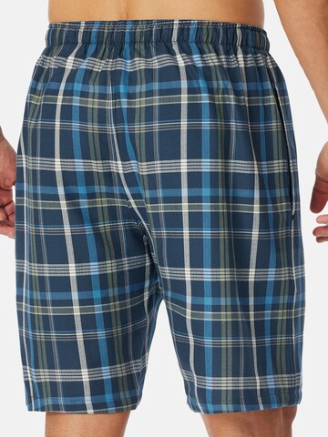 Pantalon de pyjama ' Bermuda - Mix + Relax ' SCHIESSER en bleu