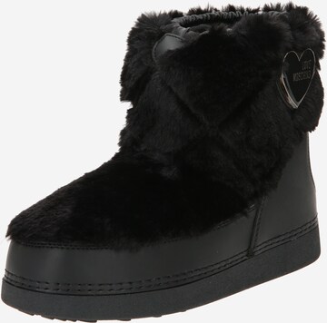 Love Moschino Snowboots in Zwart: voorkant