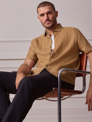 Next Regular Fit Hemd in Beige