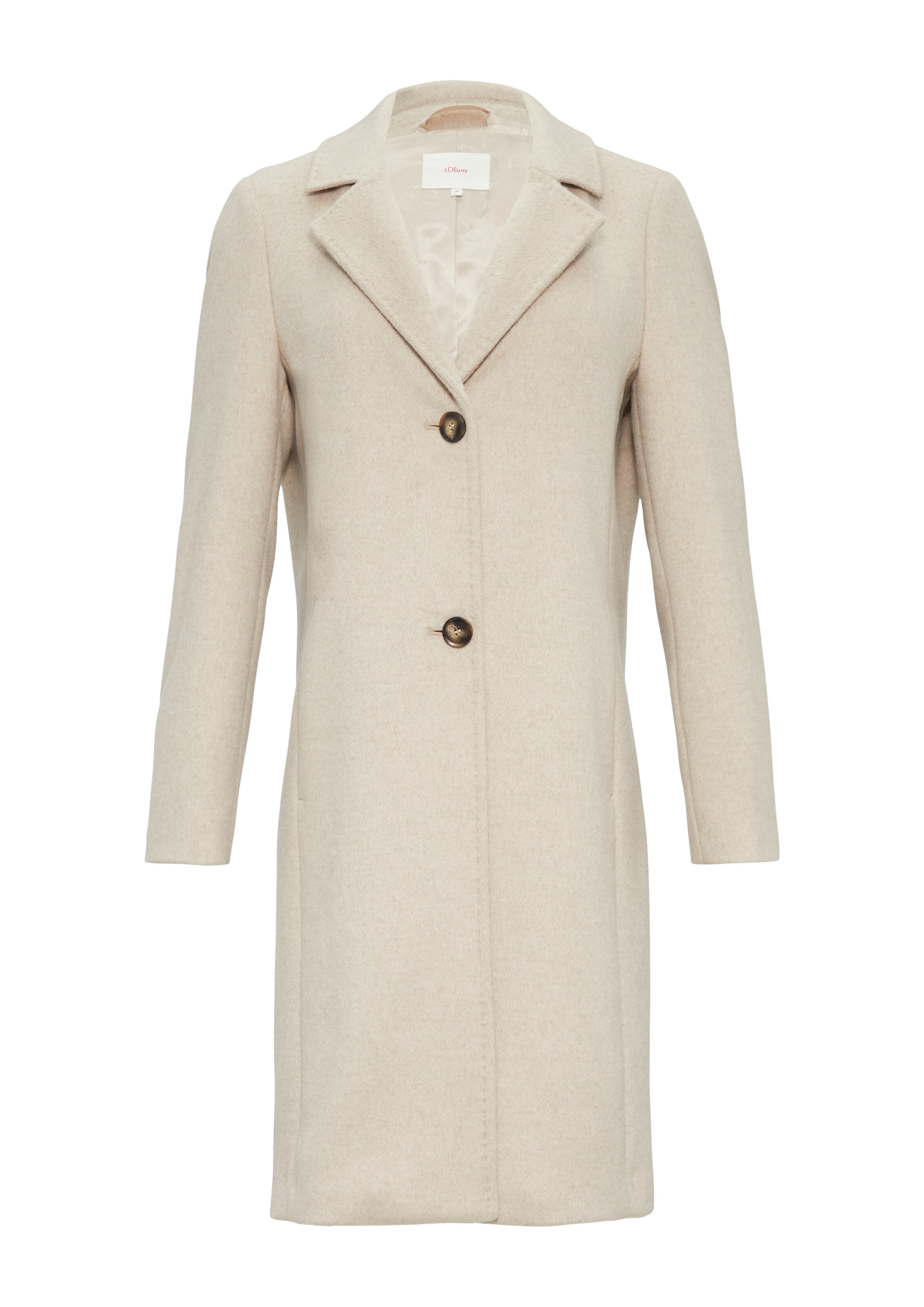 Cappotto di mezza stagione di s.Oliver in beige: frontale