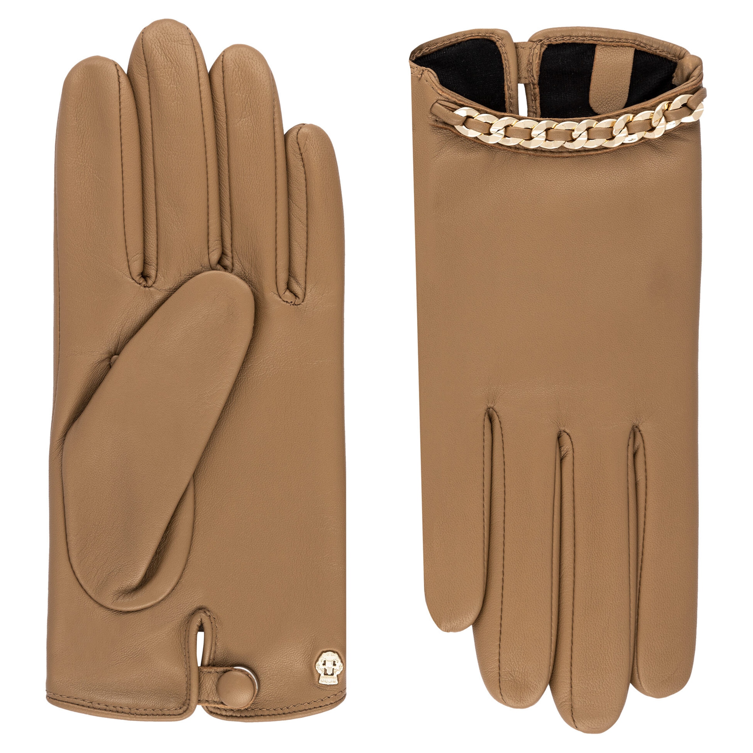 Mezzoguanti 'LOIRET TOUCH' di Roeckl in beige: frontale
