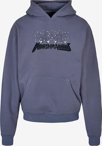 Merchcode Sweatshirt 'Peanuts - Marshmallows' in Blau: predná strana