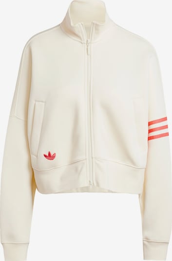 4XS dydžio Džemperis 'Neuclassics' iš ADIDAS ORIGINALS, spalva – kremo / šviesiai raudona, Prekių apžvalga