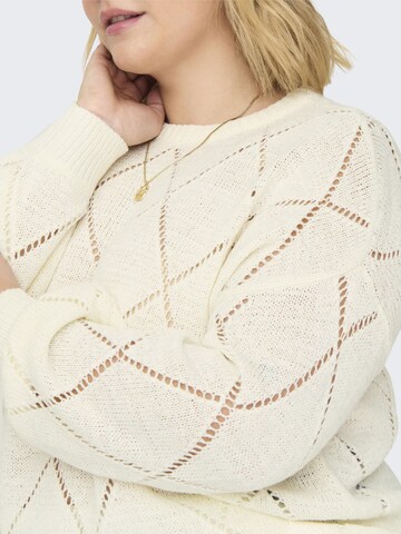 ONLY Carmakoma Pullover 'CARGeenas' i hvid