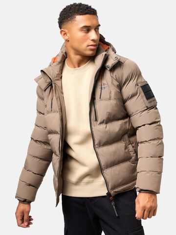 STONE HARBOUR Winter jacket 'Arvidoo' in Brown: front