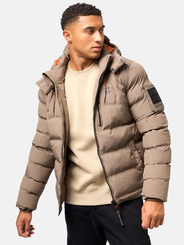 STONE HARBOUR Winter Jacket 'Arvidoo' in Brown: front