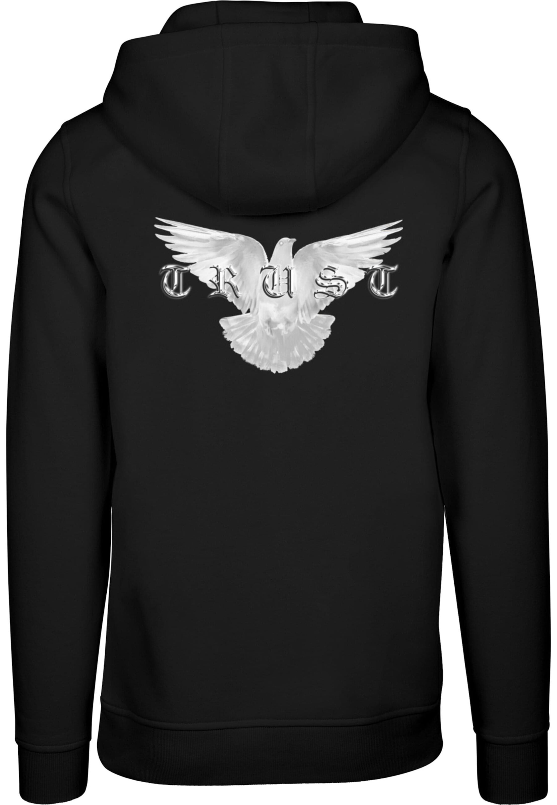 Mister Tee - Sudadera 'Trust Dove' en negro: frente