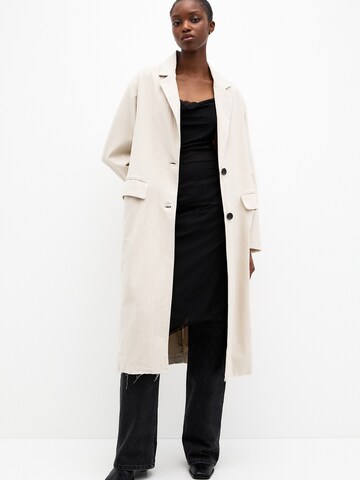 Pull&Bear Between-seasons coat in Beige: front