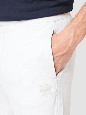BOSS Orange Tapered Pants 'Sestart' in White