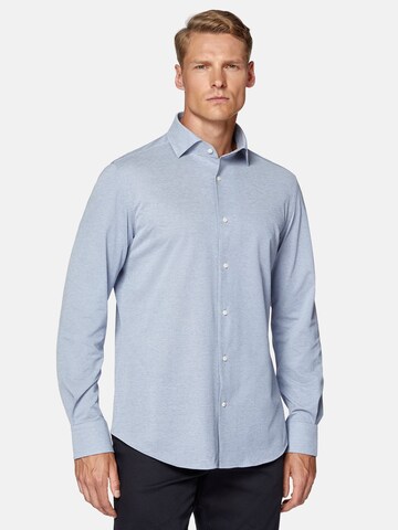 Boggi Milano Regular fit Πουκάμισο σε μπλε: μπροστά