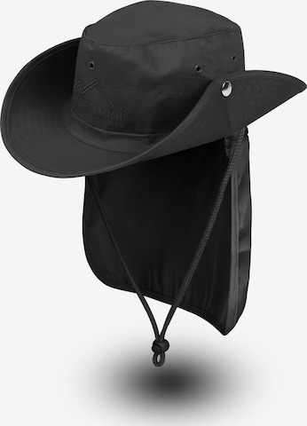 normani Hut 'Outback' in Schwarz: Vorderseite