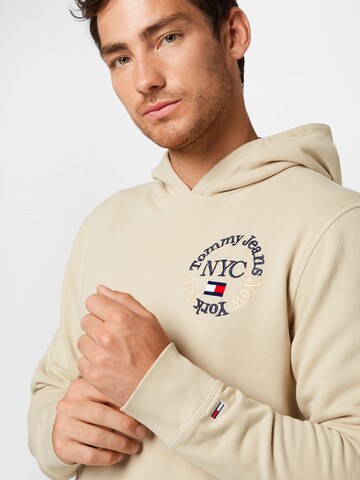 Tommy Jeans - Sweatshirt 'Timeless Circle' em bege