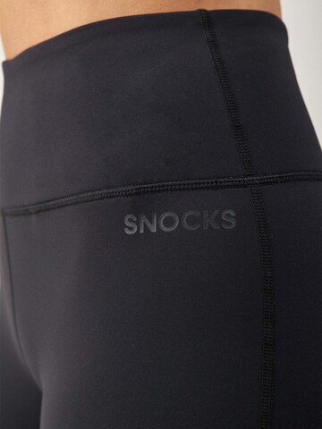 SNOCKS Skinny Sportbroek in Zwart