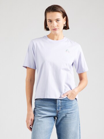 T-shirt 'Skate Heart' Iriedaily en violet : devant