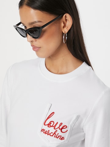 Love Moschino Sweatshirt in Weiß