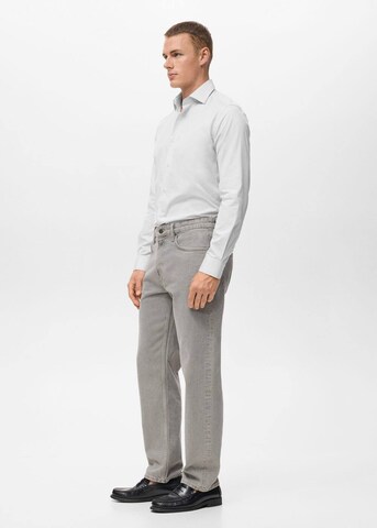 MANGO MAN Slim fit Button Up Shirt 'Vecchia1' in White