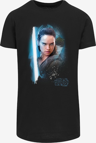 T-Shirt 'Star Wars Last Jedi Rey' F4NT4STIC en noir : devant