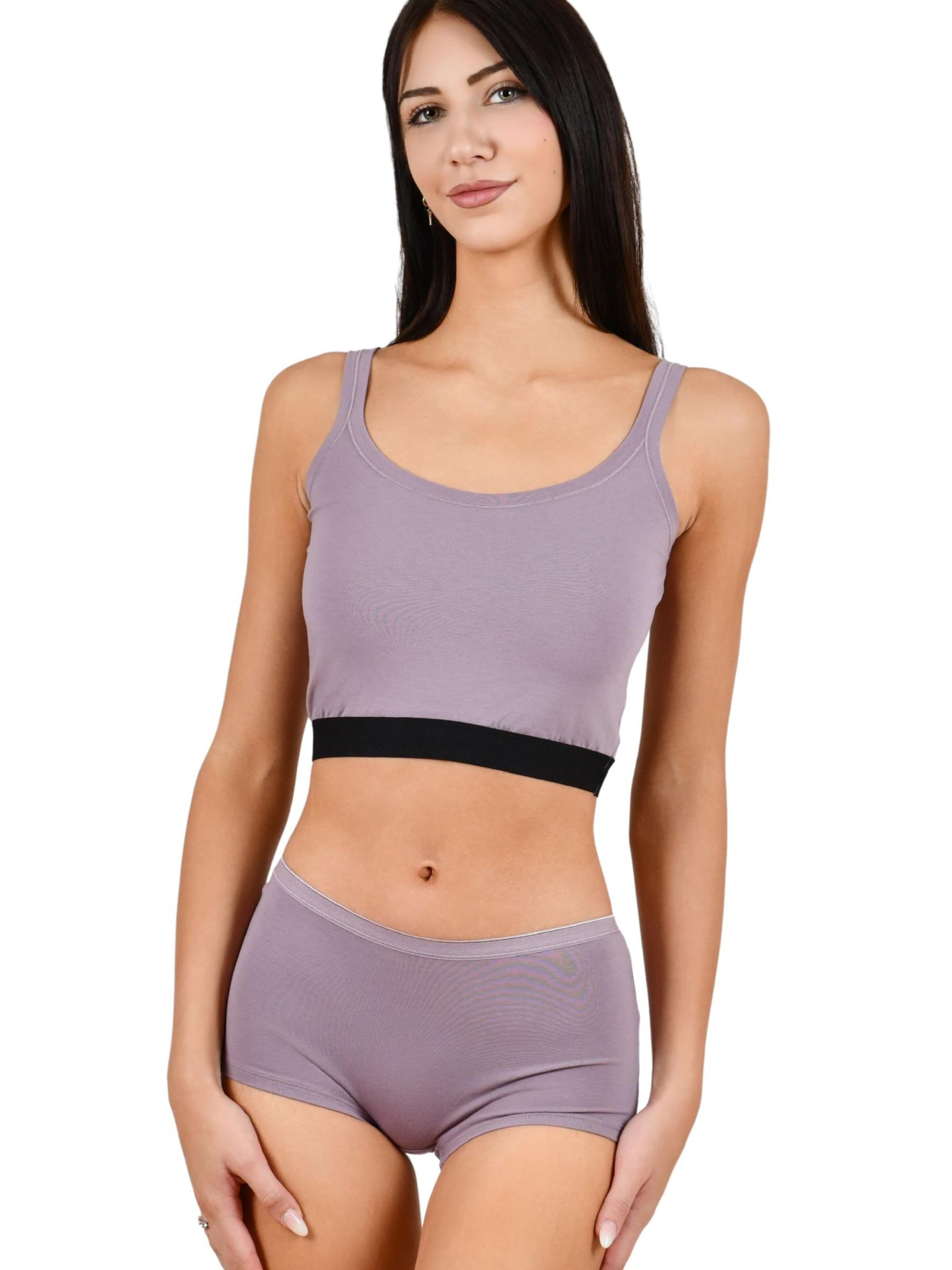 Culotte 'Violet Violet L 95% Baumwolle / 5% Elasthan' Maxte en violet : devant