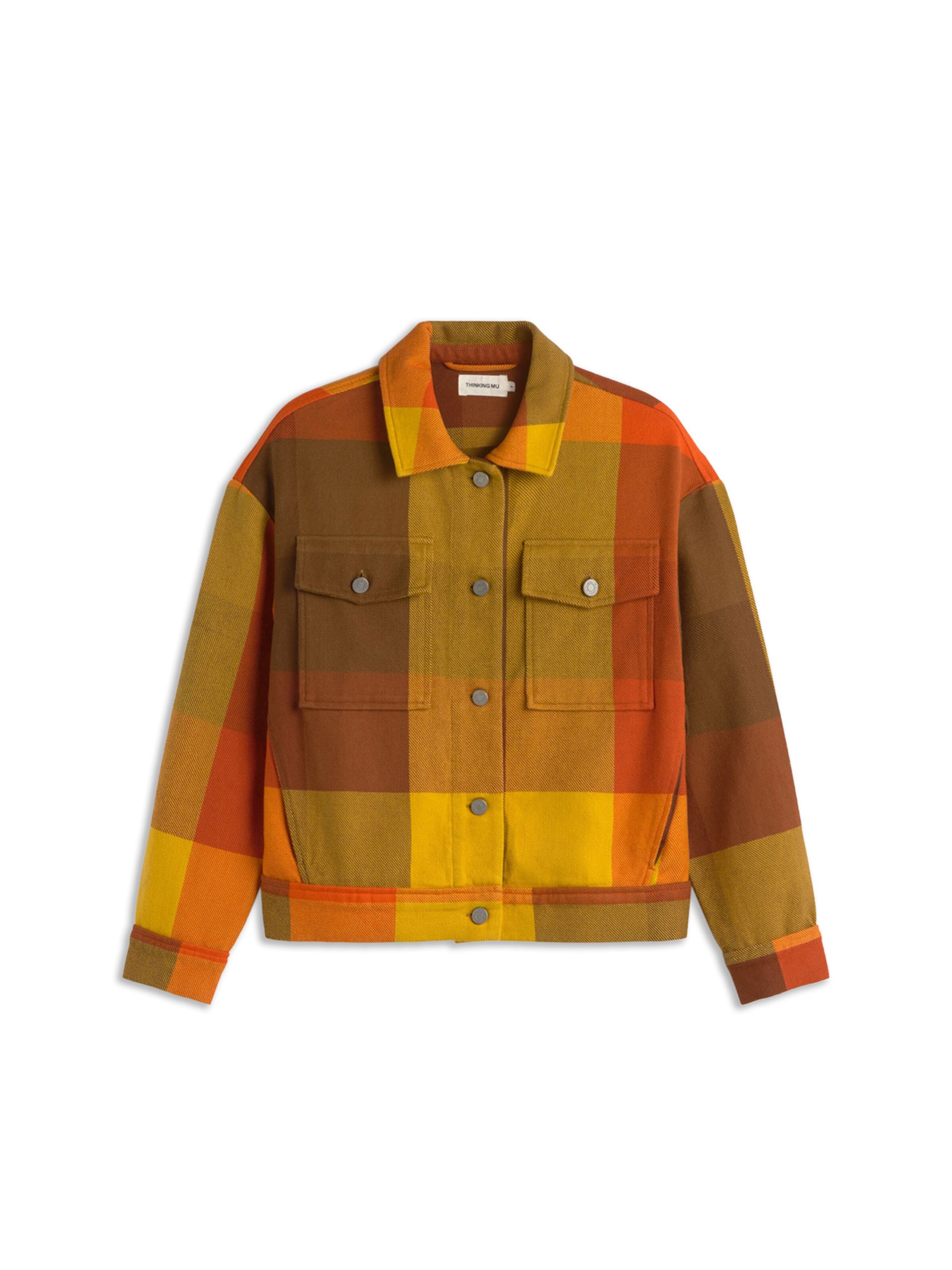 Thinking MU Přechodná bunda 'Frans' – žlutá: přední strana