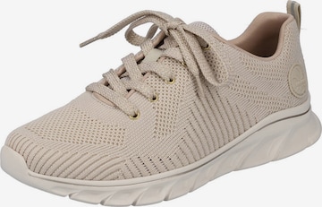 Rieker Platform trainers in Beige: front