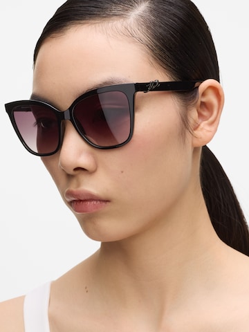 Lunettes de soleil ' SIGNATURE LOGO ' Karl Lagerfeld en noir : devant