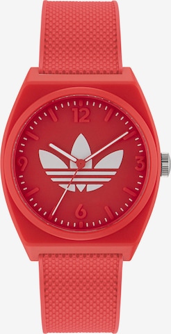 ADIDAS ORIGINALS Analog watch in Red: front