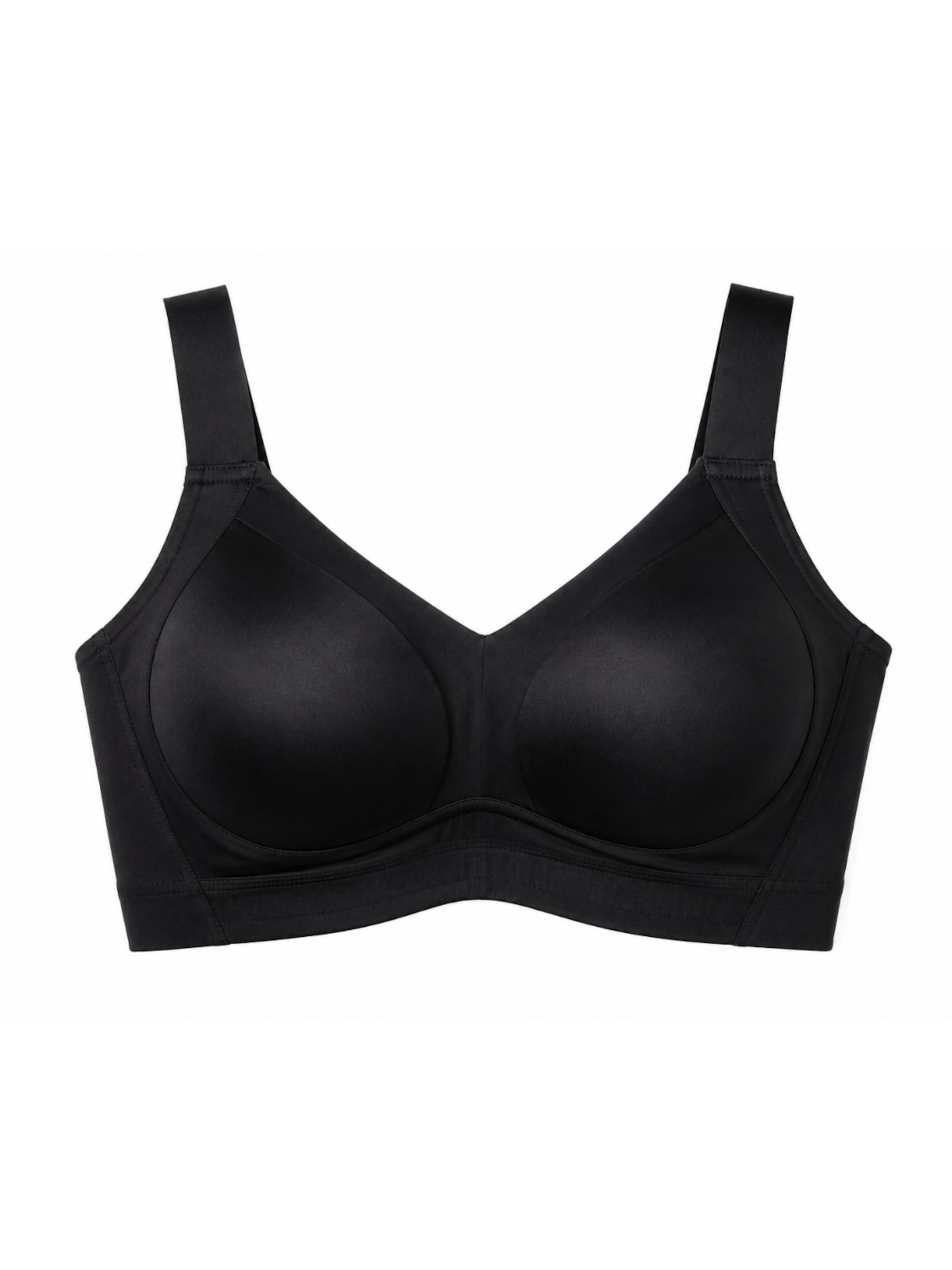 Bustino Reggiseno sportivo 'MILENKA sport BH - extreme support - beugelloos en naadloos' di MILENKA in nero: frontale
