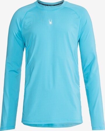 Spyder Functioneel shirt in Blauw: voorkant