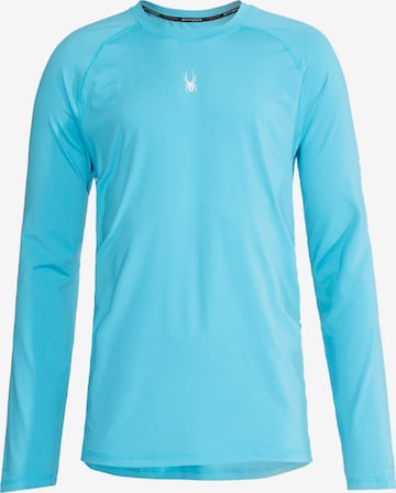 Spyder Функционална тениска в синьо: отпред