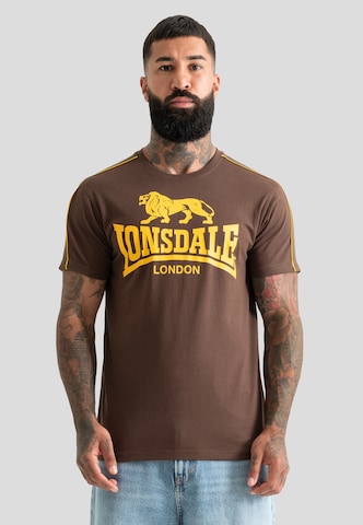 Lonsdale London Koszulka 'Ruislip' w kolorze brązowy: przód