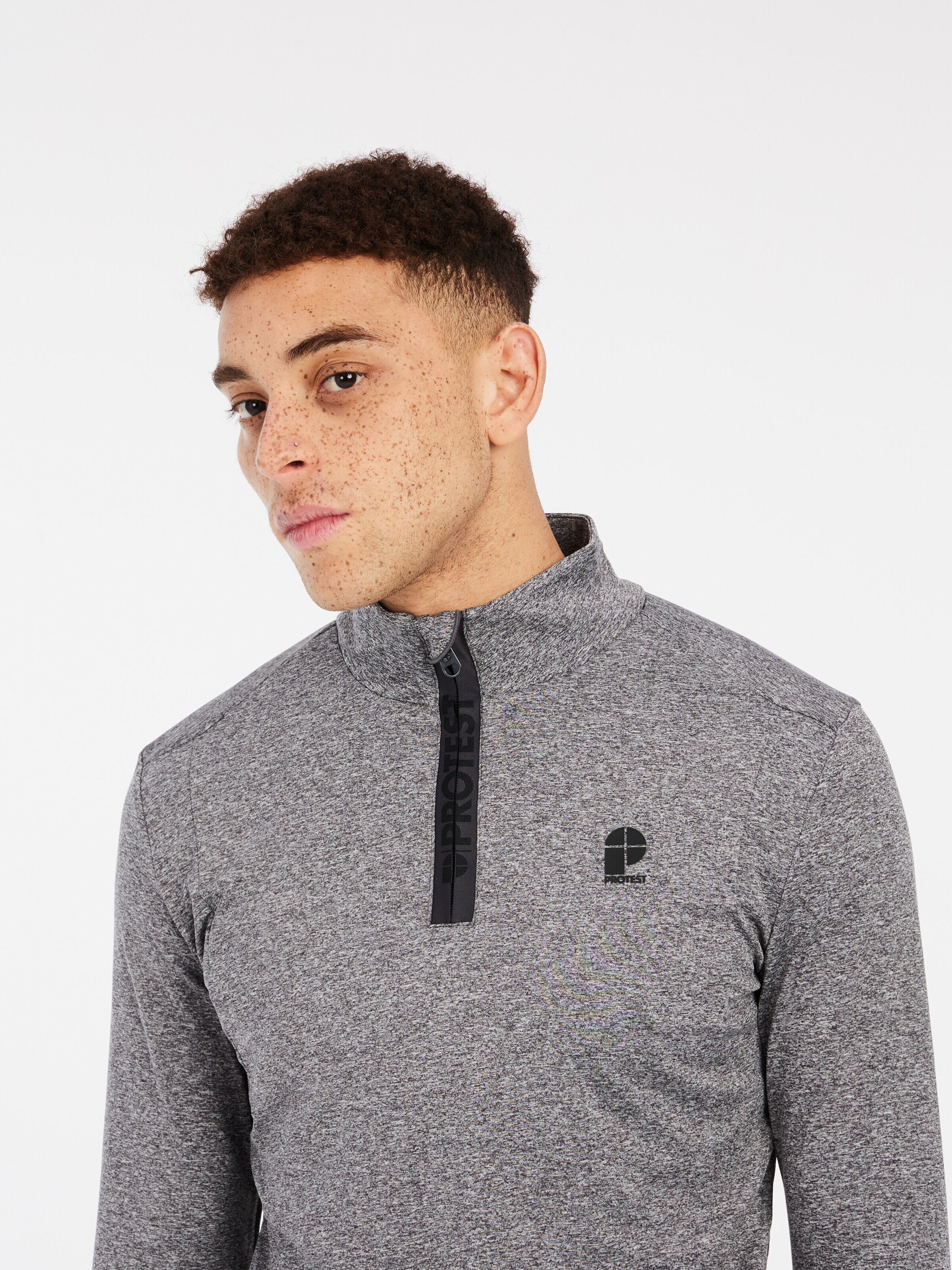 PROTEST Athletic Sweatshirt 'WILL' in Grey