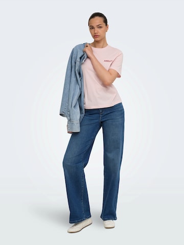 ONLY - Camiseta 'ONLLUCY MONJA' en lila