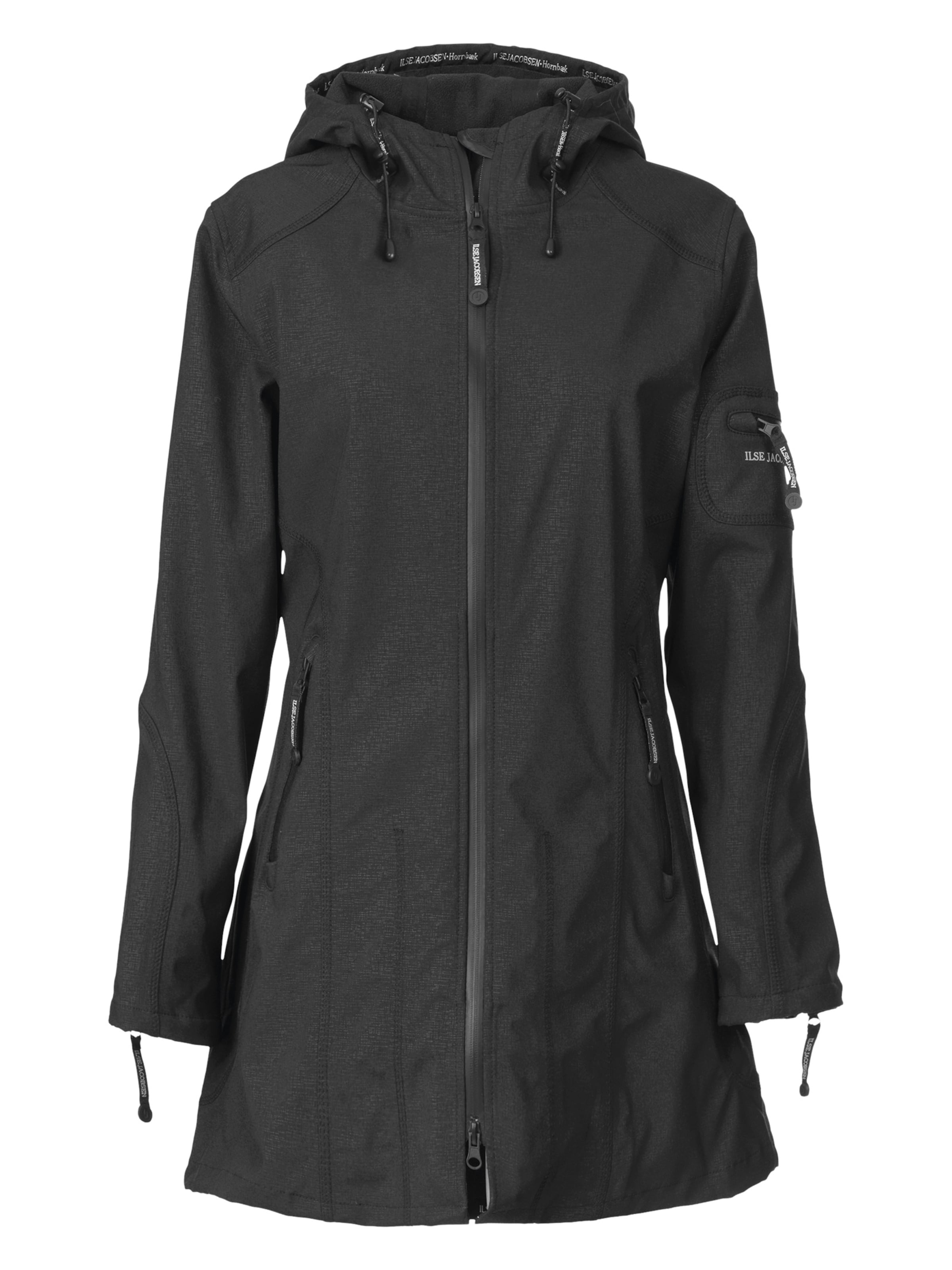 ILSE JACOBSEN Funktionsjacke 'Rain07' in Schwarz: Vorderseite